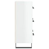 Sideboard High Gloss White 69.5x34x90 cm Engineered Wood 827878