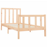 Bed Frame without Mattress 90x200 cm Solid Wood Pine 3106688