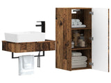 Bathroom Furniture Set 2 pcs Old Wood 33 x 34.5 x 100 cm 3406111