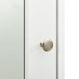 Bathroom Mirror Cabinet White 66x17x63 cm MDF 323601