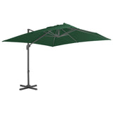 Garden Parasol with Portable Base Green 276345