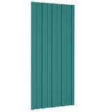 Roof Panels 36 pcs Galvanised Steel Green 100x45 cm 317212