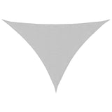 ZNTS Sun Shade Sail Light Grey 7x5x5 m 100% Polyester Oxford 4000910