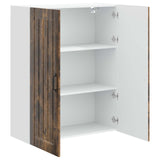 Wall Cabinet LUCCA Smoked Oak 80 x 31 x 100 cm Engineered Wood 885150