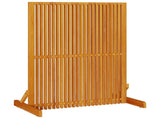 Privacy Screen Brown 79.5 x 50 x 110 cm Solid Acacia Wood 4108062