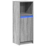 Sideboard with LED Grey Sonoma 38x34x100 cm Engineered Wood 852171