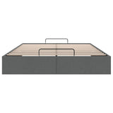 Ottoman Bed Frame Dark Grey Queen Size Fabric 3403069