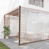 Clear Tarpaulin with Eyelets 8x12 m Polyethylene 4018579