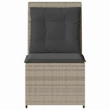 Garden Sofa with Cushion Light Grey Poly Rattan 3394481