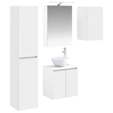 Bathroom Cabinet Set 5 pcs White 50 x 14.5 x 70 cm 3407287