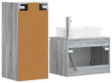 Bathroom Furniture Set 2 pcs Grey Sonoma 33 x 34.5 x 100 cm 3406129