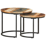 Nesting Tables 2 pcs Solid Reclaimed Wood 338000