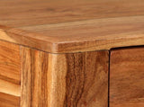 244957 Console Table Solid Wood 118x30x80 cm