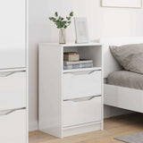 Bedside Tables 2 pcs High Gloss White 40 x 30 x 467 cm 888916