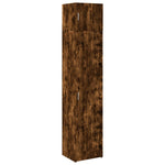 Slim Storage Cabinet Smoked Oak 45x42.5x225 cm Engineered Wood 3281291