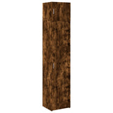 Slim Storage Cabinet Smoked Oak 45x42.5x225 cm Engineered Wood 3281291
