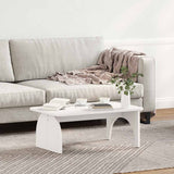 Coffee Table White 80 x 50 x 31 cm Solid pine wood 873518