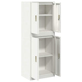 Storage Cabinet 2 pcs White 60 x 40 x 160 cm Steel Lockable 3438752