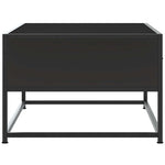 ZNTS Coffee Table Black 100x50x35 cm Engineered Wood and Metal 848779