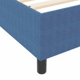 Platform Bed Frame Blue 120 x 190 cm Fabric 3337400