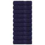 ZNTS Bath Towels 10 pcs Navy Blue 100x150 cm 360 gsm 100% Cotton 136790