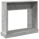 Fireplace Surround Concrete Grey 100x30x87.5 cm Engineered Wood 854565