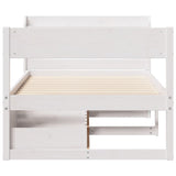 Bed Frame without Mattress White 75x190 cm Small Single Solid Wood Pine 3307147