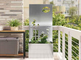 Garden Privacy Screen Silver 50 x 32 x 150 cm Galvanised steel 876474