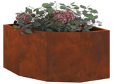 Corner Planter Rusty 45 x 45 x 35 cm Weathering steel 883653