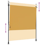 Outdoor Roller Blind Sand 200 x 270 cm 42037132