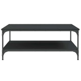 Coffee Table Black 100x100x40 cm Engineered Wood 832843
