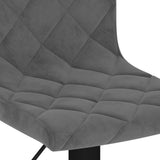 Bar Stools 2 pcs Dark Grey Velvet 333732