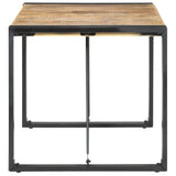 321600 Dining Table 80x80x75 cm Rough Mango Wood