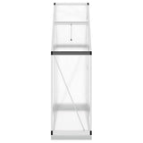 Greenhouse with Base Frame Silver 169x58x202 cm Aluminium 4005819