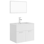 ZNTS Bathroom Furniture Set White Engineered Wood 3071315