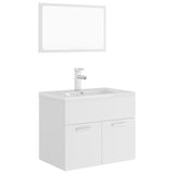 Bathroom Furniture Set White Engineered Wood 3071315
