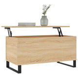 Coffee Table Sonoma Oak 90x44.5x45 cm Engineered Wood 830983