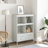 Highboard White 68x39x101.5 cm Steel 843107