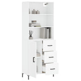 Highboard White 69.5x34x180 cm Engineered Wood 3189445