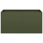 ZNTS Planter Olive Green 80x40x40 cm Cold-rolled Steel 860671