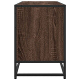 TV Cabinet Brown Oak 150x35x41 cm Engineered Wood and Metal 848863