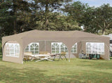 Pop-up Party Tent 575 x 288 x 245 cm Cream Oxford Fabric 42019889