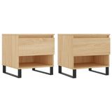 ZNTS Coffee Tables 2 pcs Sonoma Oak 50x46x50 cm Engineered Wood 830931