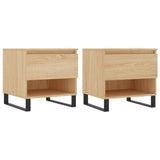 Coffee Tables 2 pcs Sonoma Oak 50x46x50 cm Engineered Wood 830931