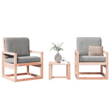 Garden Lounge Set Natural wood Solid douglas wood 832555
