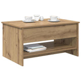 Coffee Table Artisan Oak 80 x 50.5 x 41.5 cm Engineered Wood 880714