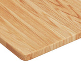 Basin Shelf Wall Mounted Steel and Solid Wood Oak 3302479