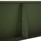 Retaining Wall 2 pcs 50 x 50 x 30 cm Steel Olive Green 8015164