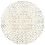 245938 Bistro Table Vintage Style Round Metal 40x70 cm White