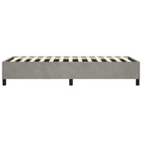 Box Spring Bed Frame Light Grey Twin Velvet 3121144